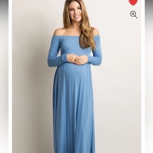Blue maternity dress small